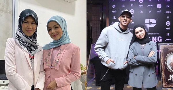 Kenangan Cikgu Fana bersama duta pertama PTTI, Mira Filzah serta dua duta terbaru PTTI, MK K-Clique dan Iman Troye.