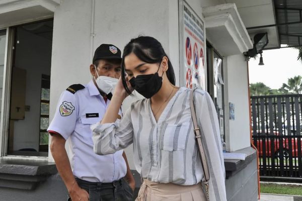 Sam Ke Ting is pictured at the High Court in Johor Bahru yesterday.